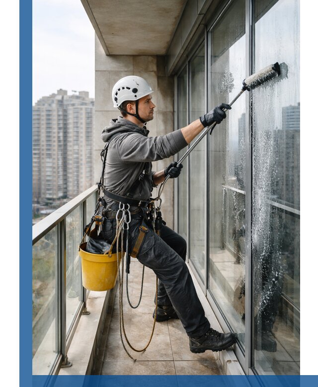 Профессиональная мойка балконного остекления в Камне-на-Оби