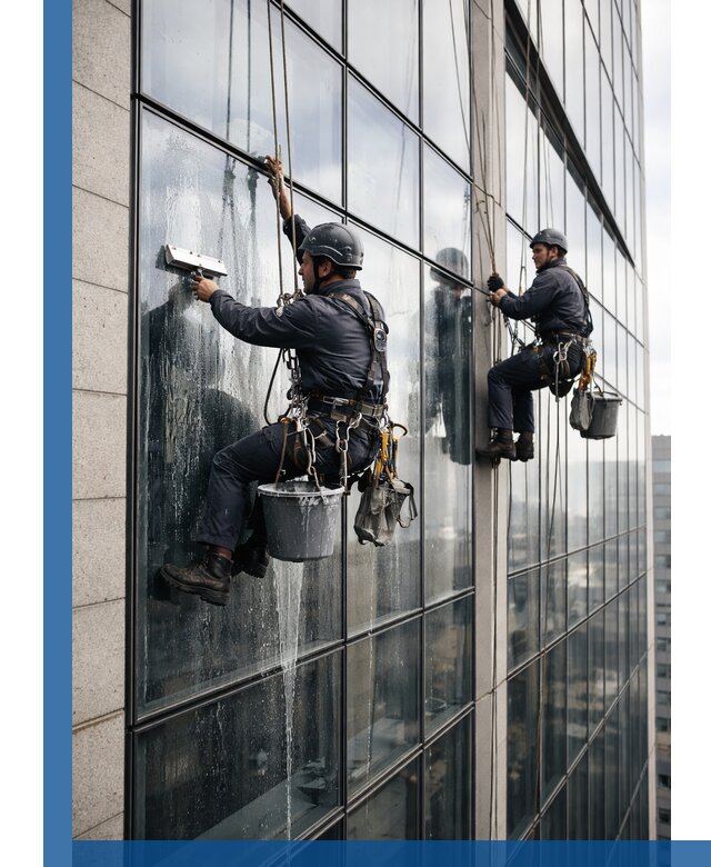 Профессиональная мойка стеклянных фасадов зданий в Камне-на-Оби