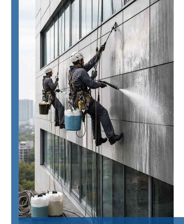 Профессиональная мойка вентилируемых фасадов в Камне-на-Оби