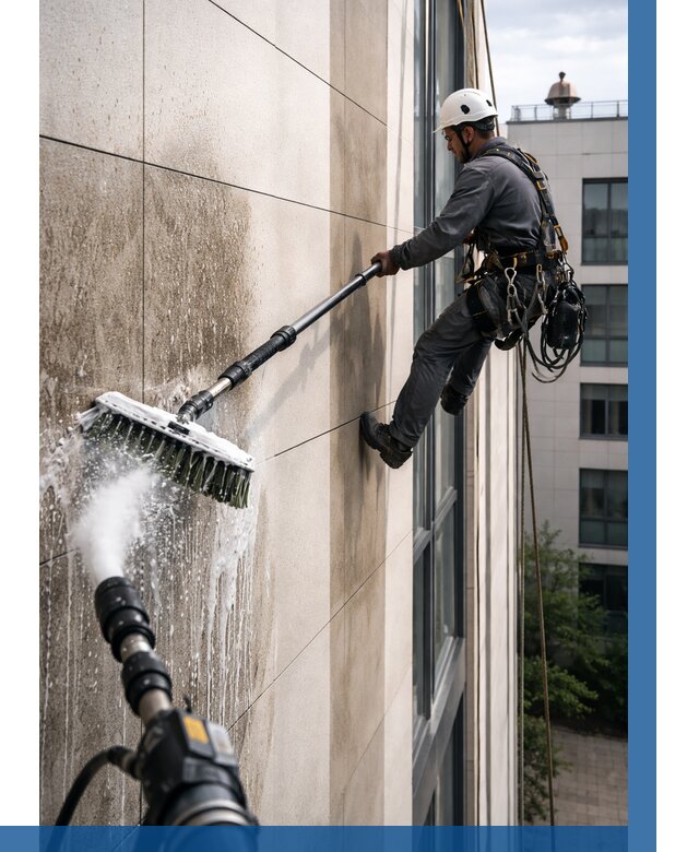 Мойка фасада из керамогранита в Камне-на-Оби от 305 р. | ВЫСОТНИК-Кно