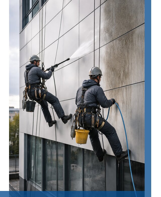 Мойка фасада из композита в Камне-на-Оби по цене от 305 р. | ВЫСОТНИК-Кно