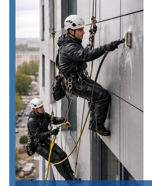 Профессиональная мойка фасада из композита в Камне-на-Оби