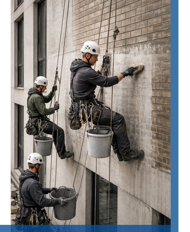 Удаление высолов с фасада в Камне-на-Оби от 254 р. | ВЫСОТНИК-Кно