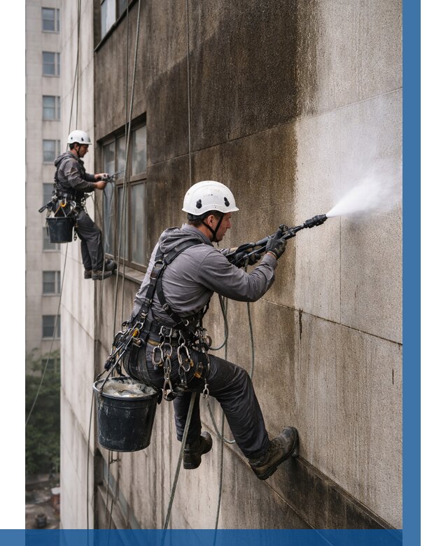 Очистка фасада от копоти в Камне-на-Оби от 254 р. | ВЫСОТНИК-Кно