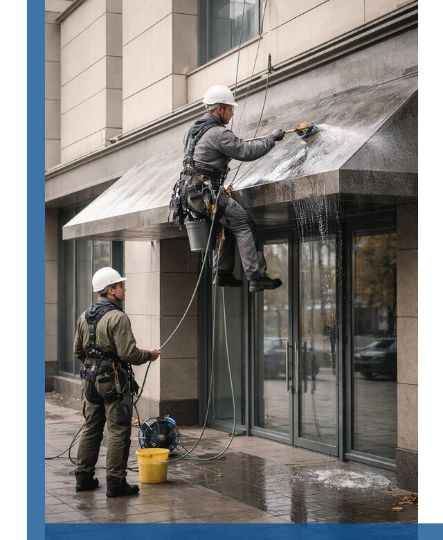 Профессиональная мойка козырьков и навесов в Камне-на-Оби