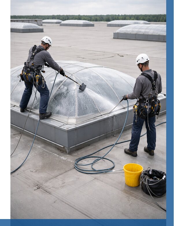 Мойка зенитных фонарей в Камне-на-Оби, заказать от 4568 р. | ВЫСОТНИК-Кно