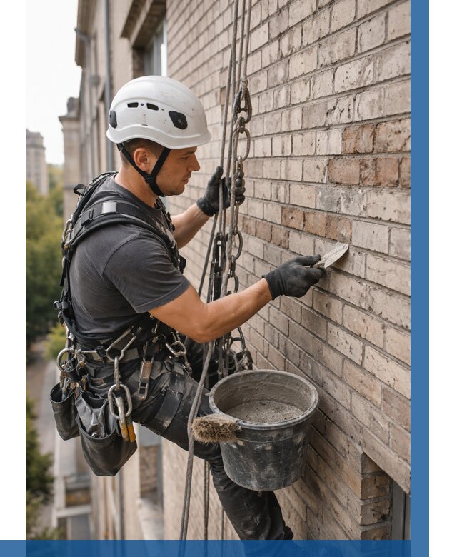 Ремонт кирпичной кладки фасада в Камне-на-Оби от 1827 р. | ВЫСОТНИК-Кно