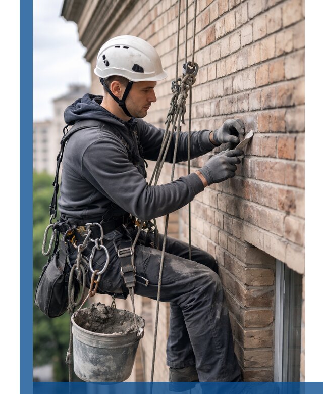Качественный ремонт кирпичной кладки фасада в Камне-на-Оби с гарантией