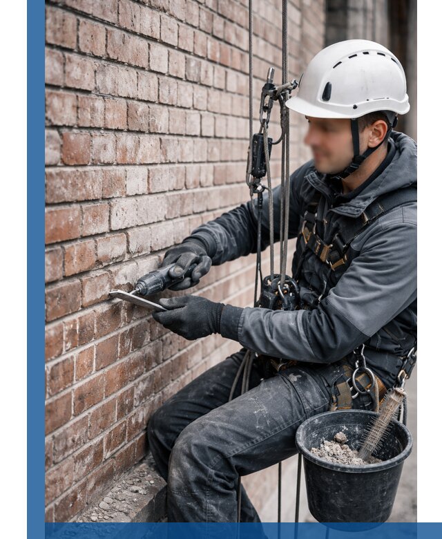 Расшивка кирпичных швов фасадов и стен, ремонт в Камне-на-Оби