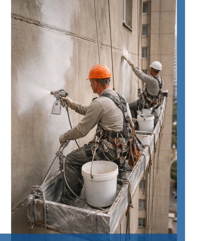 Грунтовка фасада на высоте в Камне-на-Оби от 122 р. | ВЫСОТНИК-Кно