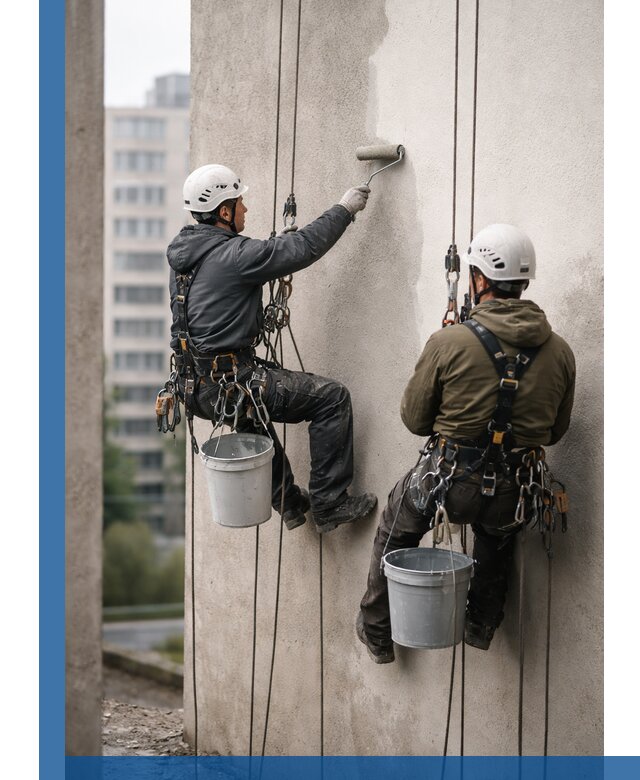 Покраска фасадов высотными альпинистами в Камне-на-Оби с гарантией