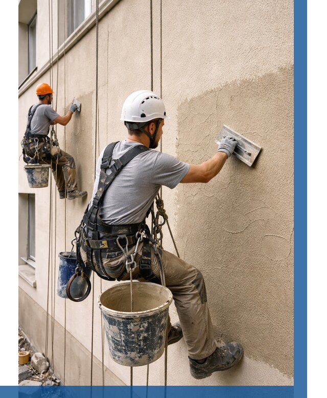 Декоративная штукатурка фасада в Камне-на-Оби от 1218 р. | ВЫСОТНИК-Кно