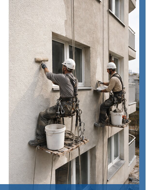 Нанесение короеда на фасад в Камне-на-Оби от 457 р. | ВЫСОТНИК-Кно