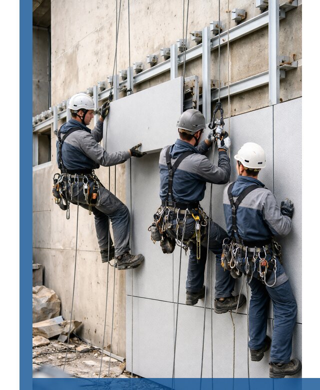 Монтаж вентилируемого фасада в Камне-на-Оби под ключ с гарантией качества