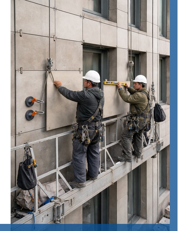 Монтаж керамогранита на фасад в Камне-на-Оби от 2538 р. | ВЫСОТНИК-Кно