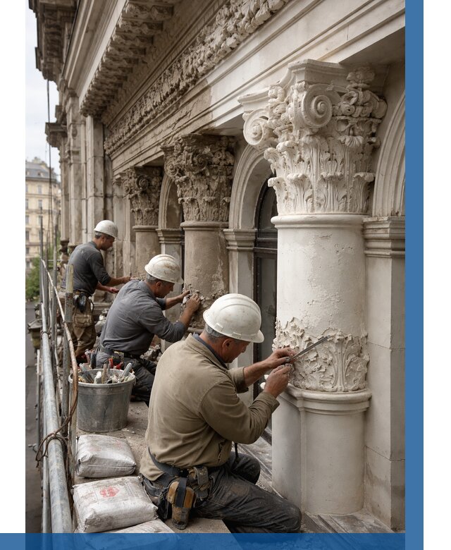 Реставрация фасадной лепнины в Камне-на-Оби от 2538 р. | ВЫСОТНИК-Кно