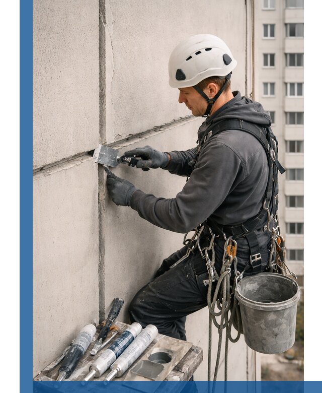 Ремонт межпанельных швов в Камне-на-Оби герметизация и восстановление