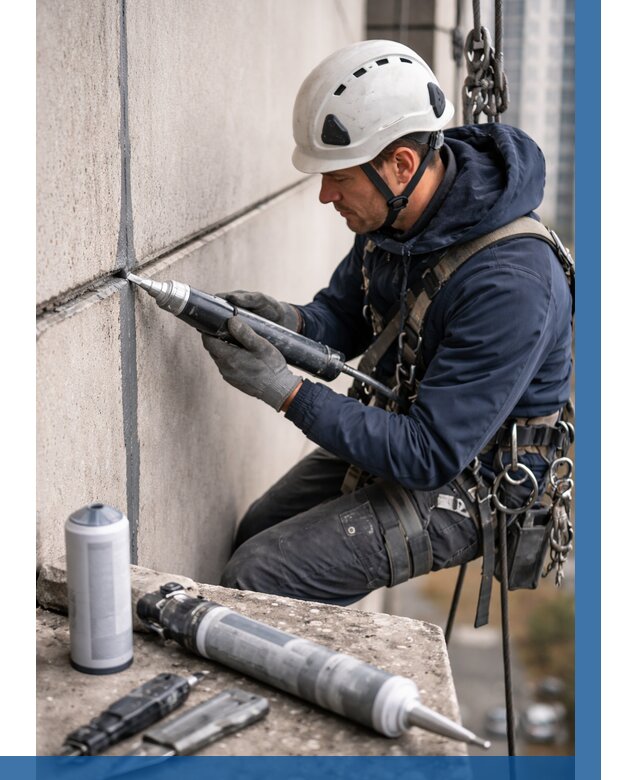 Вторичная герметизация швов в Камне-на-Оби от 457 р. | ВЫСОТНИК-Кно