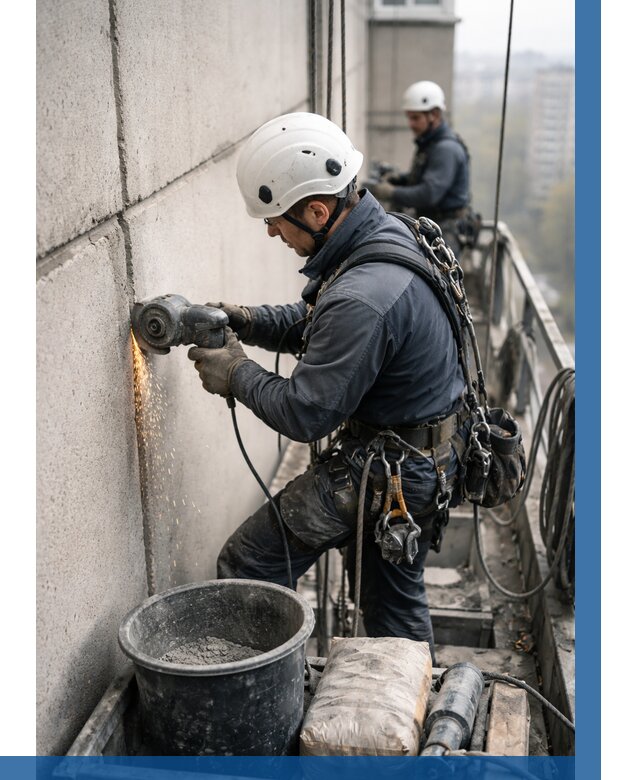 Штробление межпанельных швов в Камне-на-Оби от 1218 р. | ВЫСОТНИК-Кно