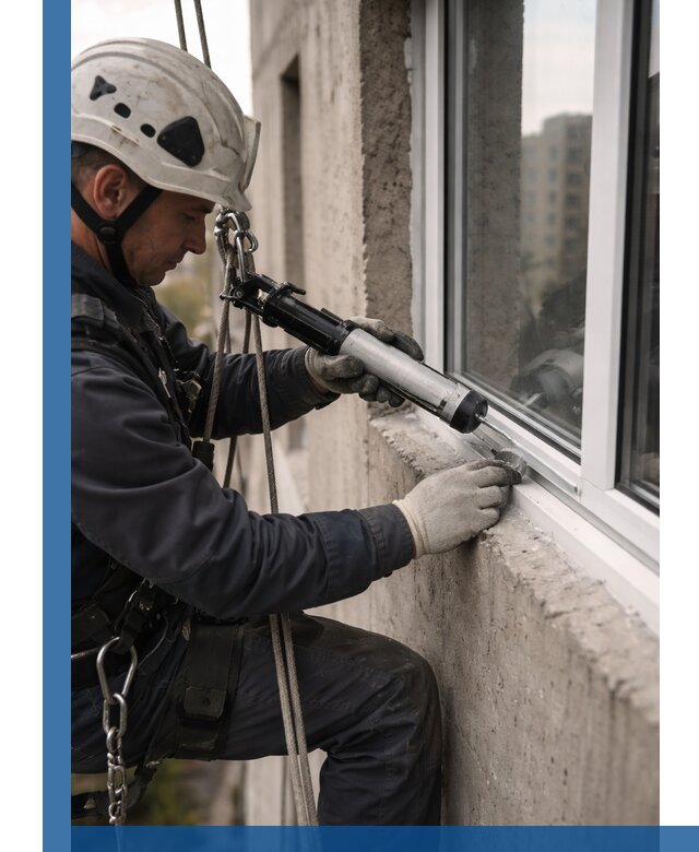 Герметизация оконных швов снаружи в Камне-на-Оби профессионально