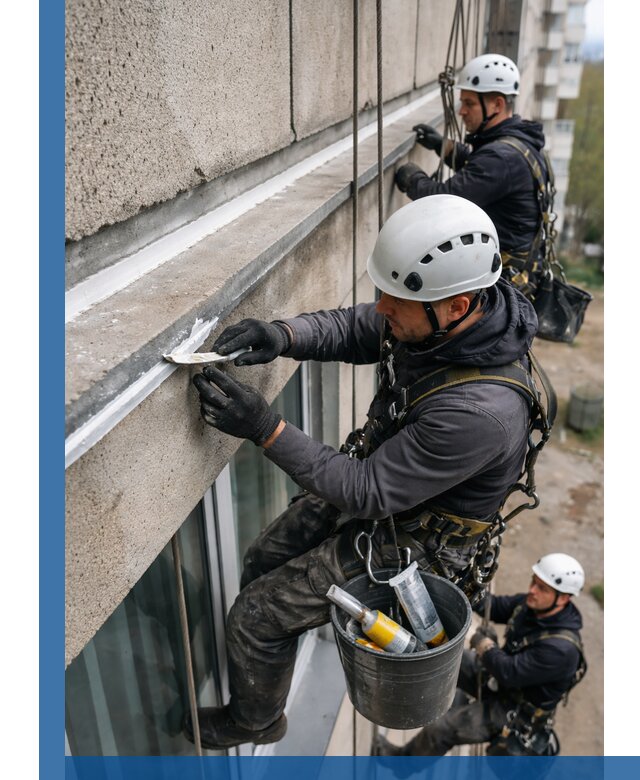 Герметизация примыкания балкона в Камне-на-Оби под ключ с гарантией