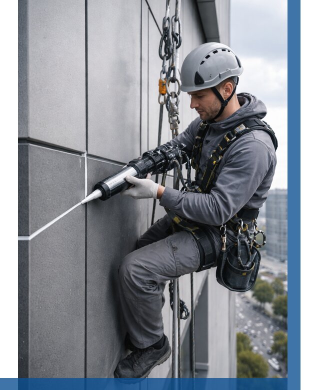 Герметизация стыков фасадных панелей в Камне-на-Оби от 6598 р.| ВЫСОТНИК-Кно