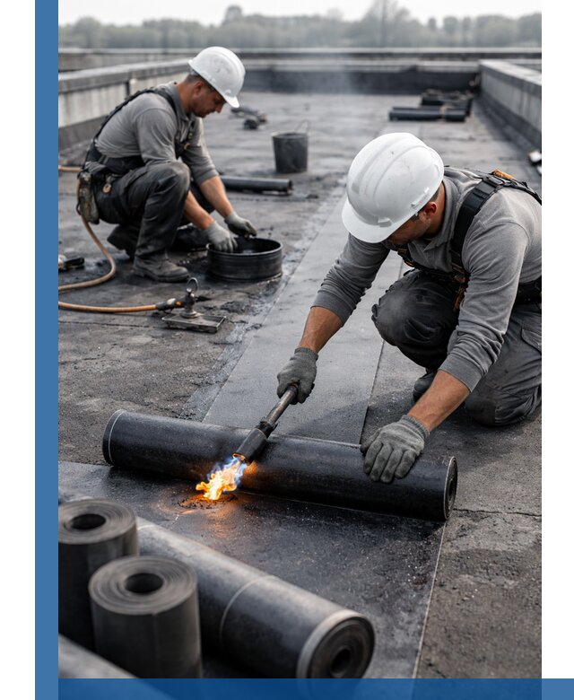 Ремонт рулонной кровли в Камне-на-Оби герметизация и восстановление