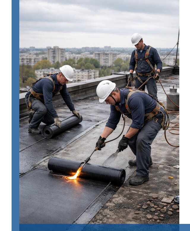 Ремонт наплавляемой кровли в Камне-на-Оби качественно и надежно