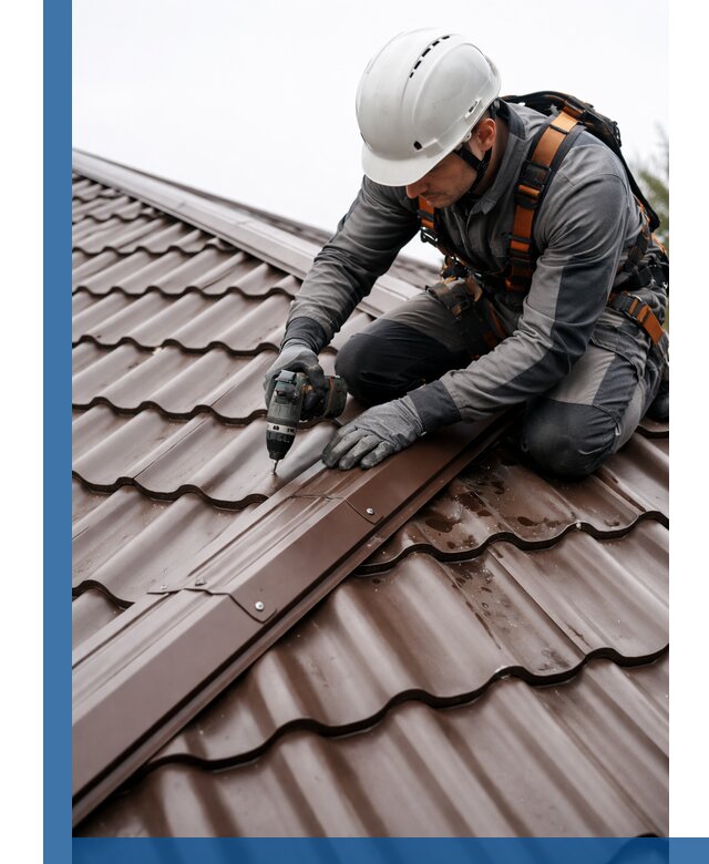 Ремонт металлочерепицы на крыше в Камне-на-Оби профессионально