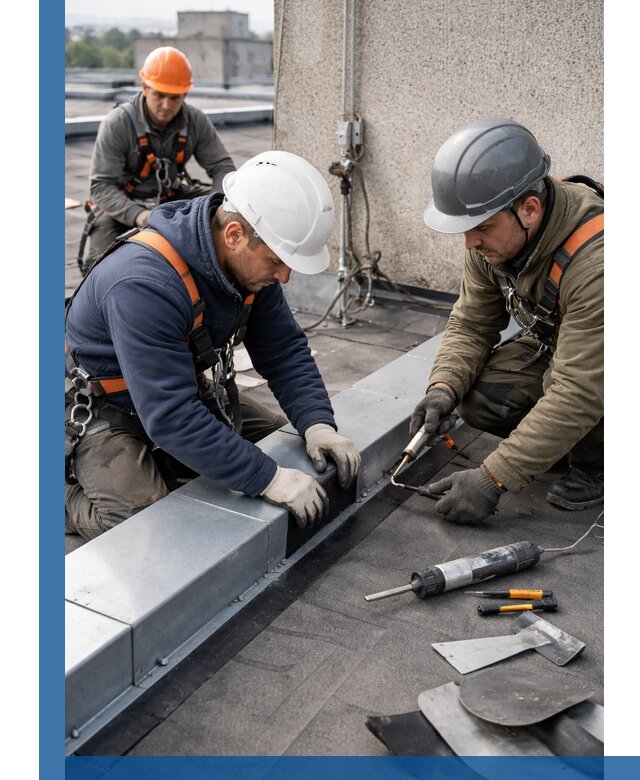 Ремонт кровельных примыканий в Камне-на-Оби профессионально