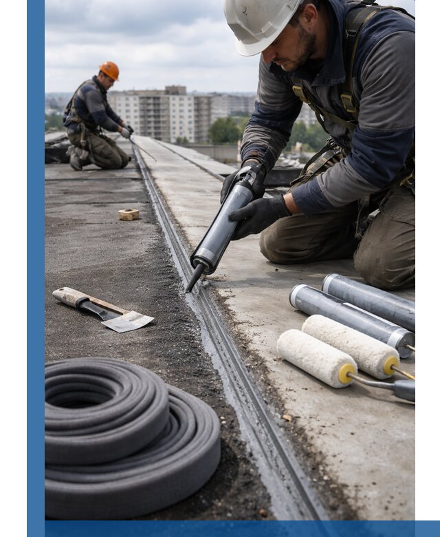 Герметизация швов кровли в Камне-на-Оби с гарантией герметичности