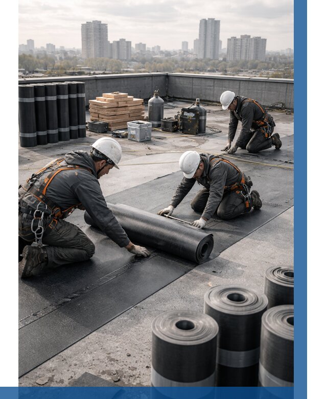 Монтаж мягкой кровли под ключ в Камне-на-Оби от 457 р. | ВЫСОТНИК-Кно