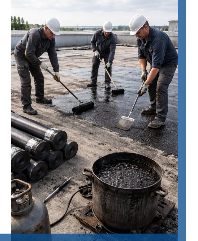 Гидроизоляция кровли мастикой в Камне-на-Оби от 609 р. | ВЫСОТНИК-Кно