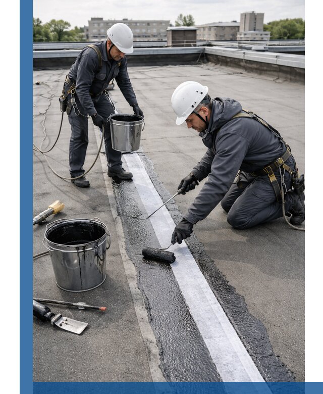 Гидроизоляция кровли мастикой в Камне-на-Оби надежная защита