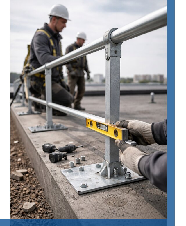 Монтаж кровельного ограждения в Камне-на-Оби от 1218 р. | ВЫСОТНИК-Кно