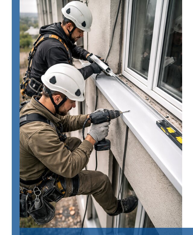 Профессиональный монтаж оконных отливов и отведения воды в Камне-на-Оби