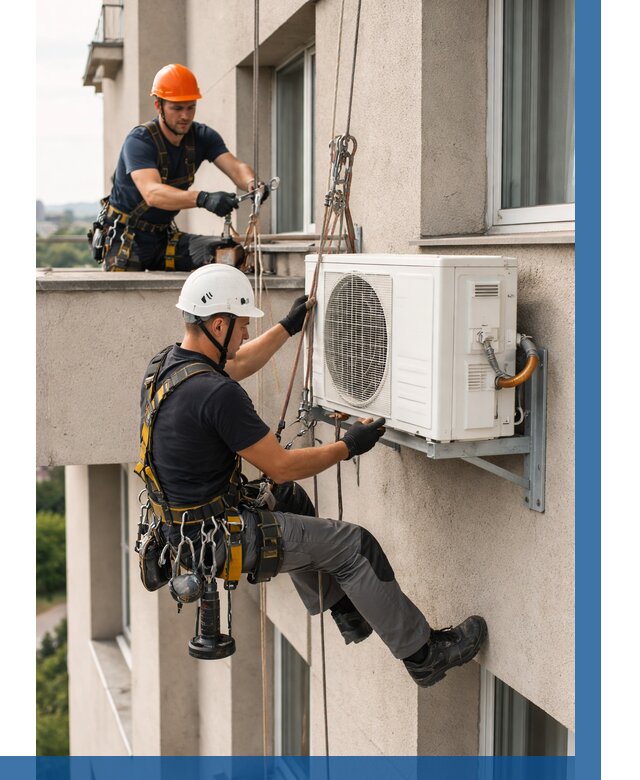 Монтаж внешнего блока кондиционера в Камне-на-Оби от 6598 р. | ВЫСОТНИК-Кно