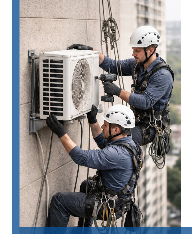 Монтаж внешнего блока кондиционера в Камне-на-Оби установка и крепление