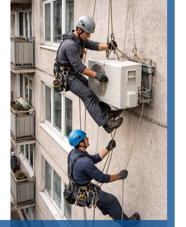 Перенос внешнего блока кондиционера в Камне-на-Оби от 9135 р.| ВЫСОТНИК-Кно