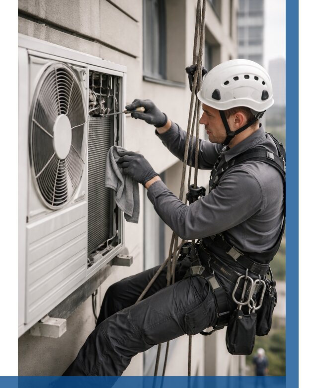 Обслуживание внешнего блока кондиционера в Камне-на-Оби от 2741 р.ВЫСОТНИК-Кно