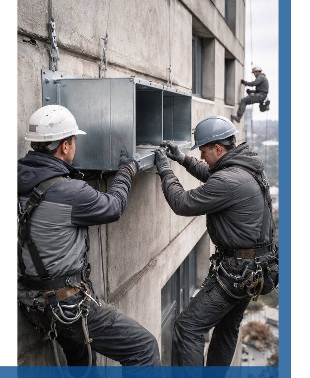 Монтаж вентиляционных коробов в Камне-на-Оби от 3045 р. | ВЫСОТНИК-Кно