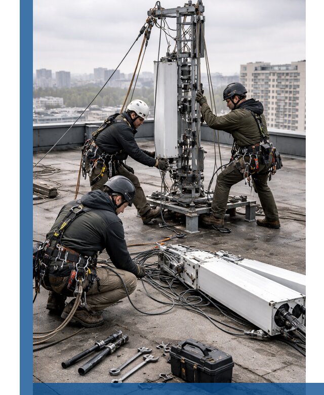 Демонтаж антенн на крыше зданий в Камне-на-Оби с гарантией