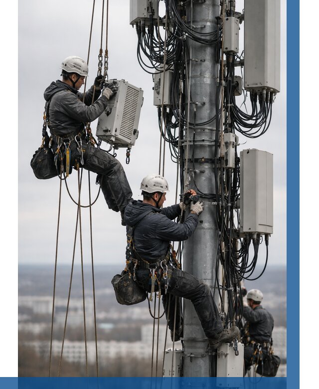 Монтаж оборудования связи на мачте в Камне-на-Оби от 7613 р. | ВЫСОТНИК-Кно