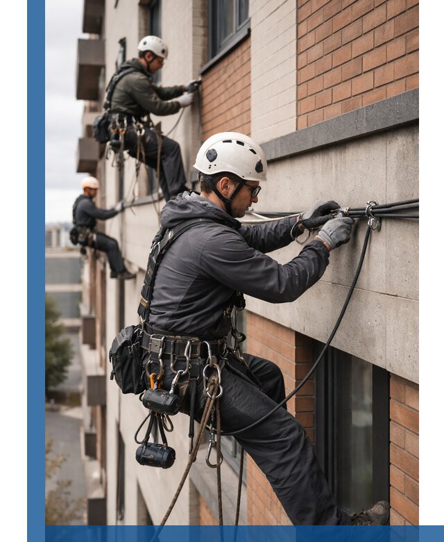 Крепление кабеля на фасаде монтаж и крепеж в Камне-на-Оби