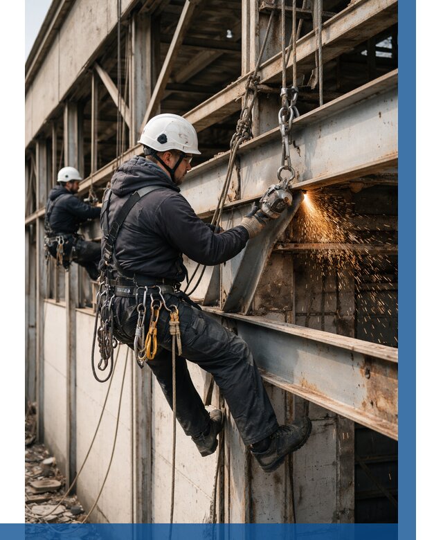 Демонтаж металлоконструкций на высоте в Камне-на-Оби от 6598р. |ВЫСОТНИК-Кно