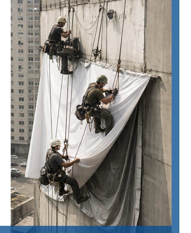 Замена баннерного полотна в Камне-на-Оби от 6598 р. | ВЫСОТНИК-Кно—заказать