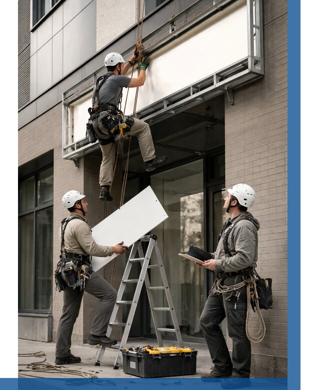 Монтаж светового короба в Камне-на-Оби от 6598 р. | ВЫСОТНИК-Кно