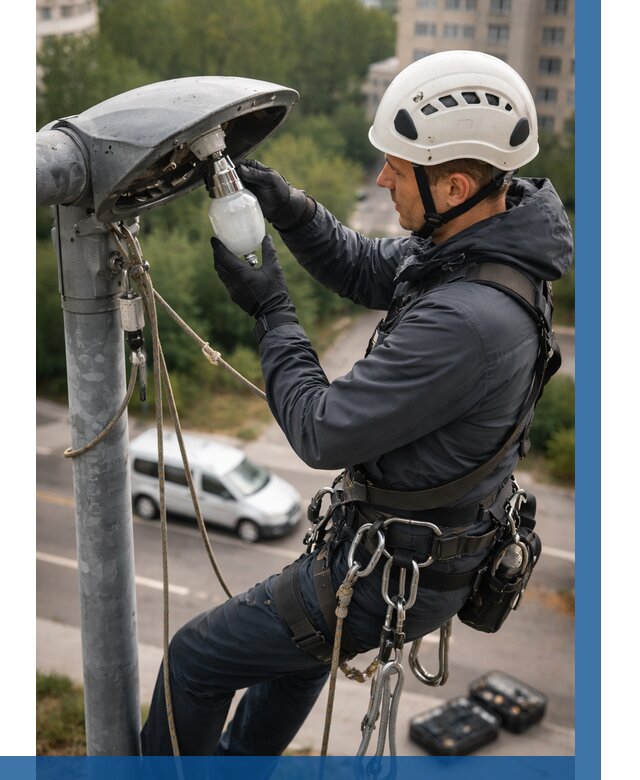 Замена ламп на высоте в Камне-на-Оби от 2538 р. | ВЫСОТНИК-Кно