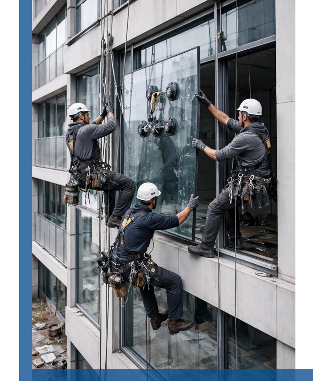 Фасадное остекление и монтаж витражей зданий в Камне-на-Оби под ключ