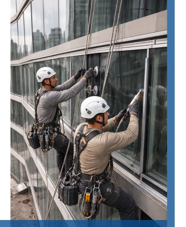 Радиусное остекление фасада в Камне-на-Оби от 12180 р. | ВЫСОТНИК-Кно